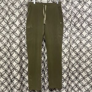 FIGS Technical Collection Green Straight Leg Scrub Pants